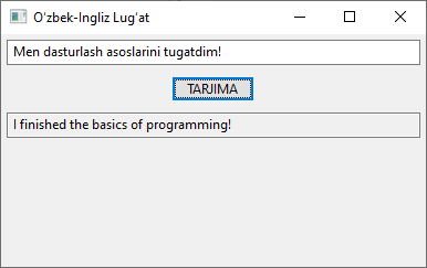 wxPython asosida yaratilgan sodda dastur