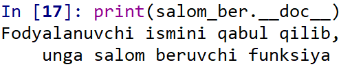 Docstring
